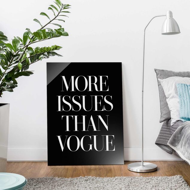 Tableaux en verre citations More Issues Than Vogue