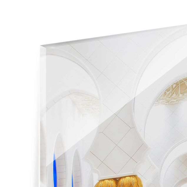 Tableau en verre - Mosque In Gold