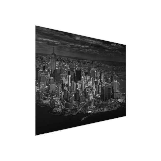 Tableaux en verre architecture & skyline New York - Manhattan vu du ciel