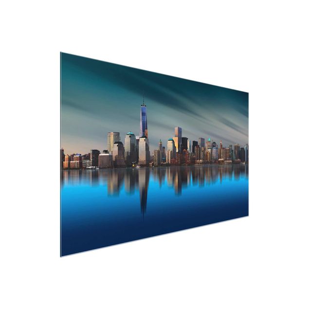 Tableaux en verre architecture & skyline New York World Trade Center