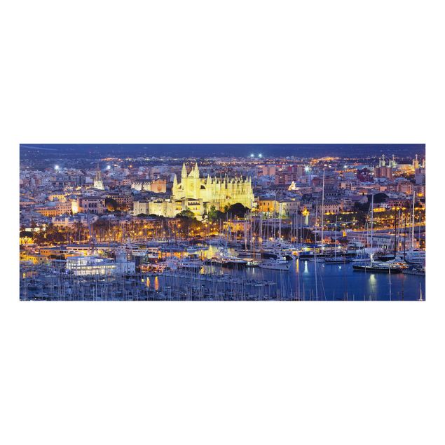Tableaux de Rainer Mirau Palma De Mallorca City Skyline et Port