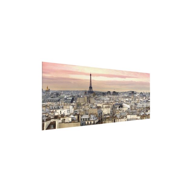 Tableaux en verre architecture & skyline Paris de près