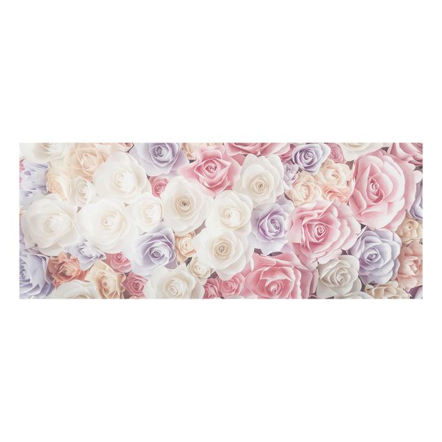 Tableau fleurs Pastel Paper Art Roses