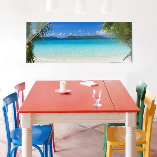 Tableaux en verre Caraïbes Perfect Maledives