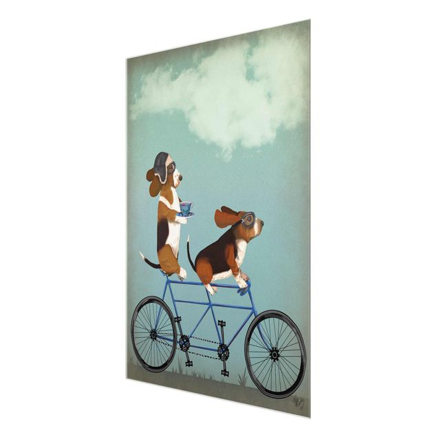 Tableau décoration Cyclisme - Bassets Tandem
