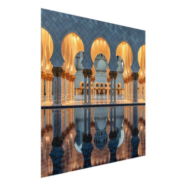 Tableau moderne Reflets dans la mosquée