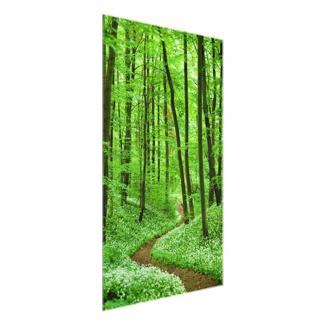 Tableau moderne Chemin de forêt romantique