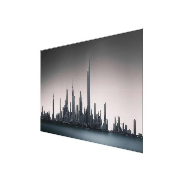 Tableaux en verre magnétique Lever de soleil au Koweït
