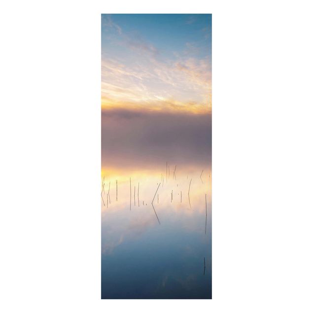 Tableau deco nature Lever de soleil sur un lac suédois