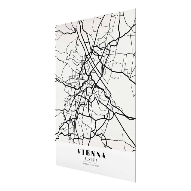 Tableaux muraux Plan de ville de Vienne - Classique