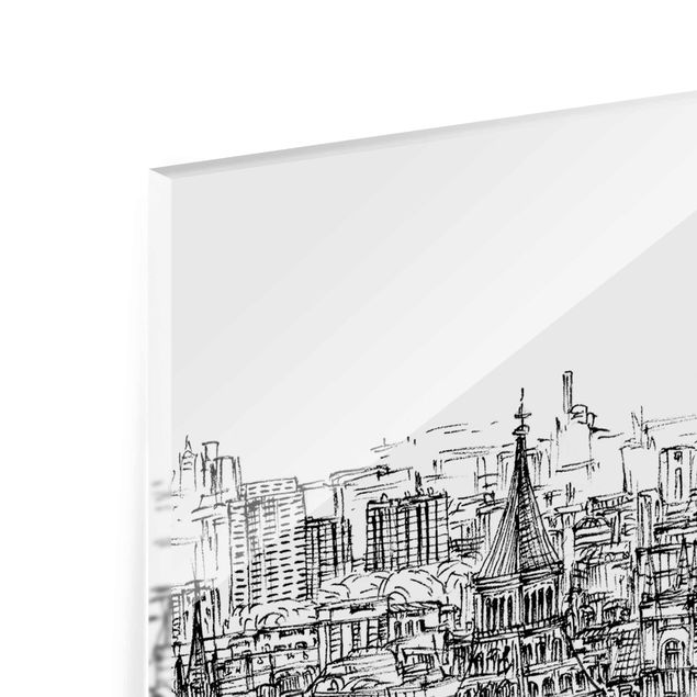 Tableaux noir et blanc Étude de ville - London Eye