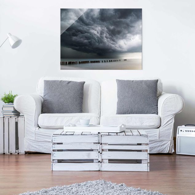Tableau paysages Nuages d'orage au-dessus de la mer Baltique