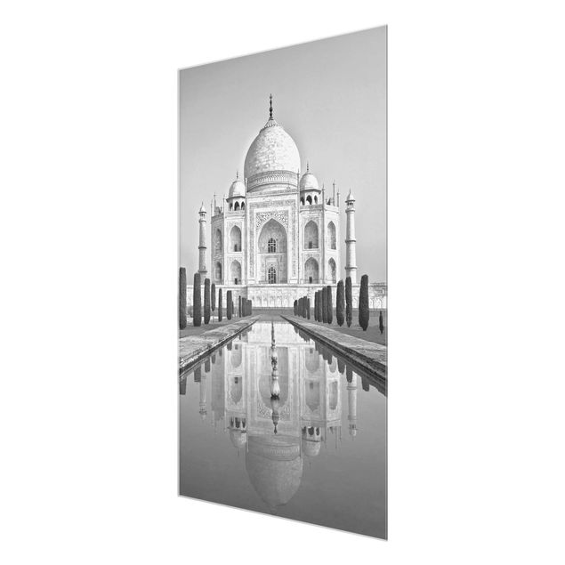 Tableau décoration Taj Mahal avec jardin