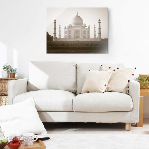 Tableaux en verre architecture & skyline Taj Mahal