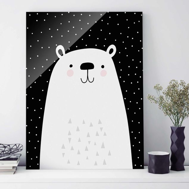 Déco chambre enfant Zoo à motifs - Ours polaire