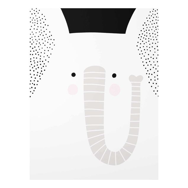 Tableau animaux Zoo à motifs - Éléphant