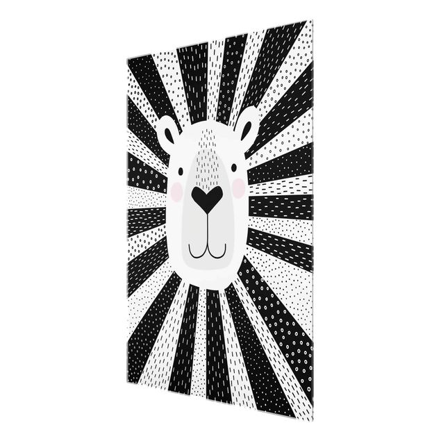 Tableau noir Zoo à motifs - Lion