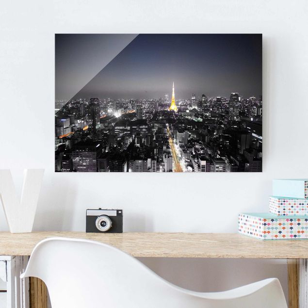 Tableaux en verre architecture & skyline Tokyo