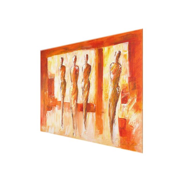 Tableau décoration Petra Schüßler - Four Figures In Orange