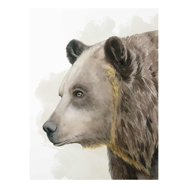 Tableau verre animaux Amis de la forêt - Ours