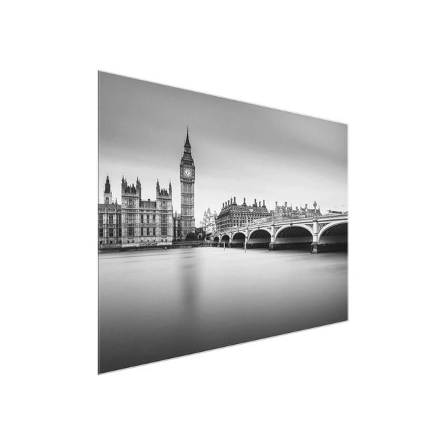 Tableaux en verre architecture & skyline Pont de Westminster et Big Ben
