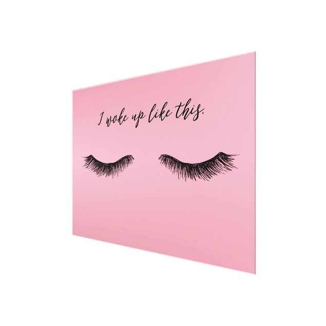 Tableaux muraux Eyelashes Chat - Wake Up