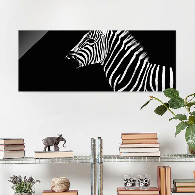 Déco mur cuisine Zebra Safari Art