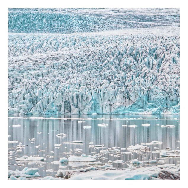 Tableau verre paysage Glacier en Islande