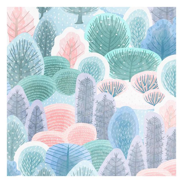 Walpaper - happy Forest In Pastel