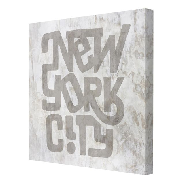 Tableaux gris Graffiti Art Calligraphy New York City