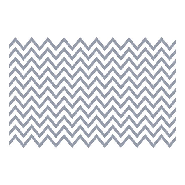 Papier peint - Grey White Zigzag