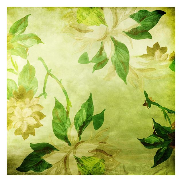 Papier peint - Green Blossoms