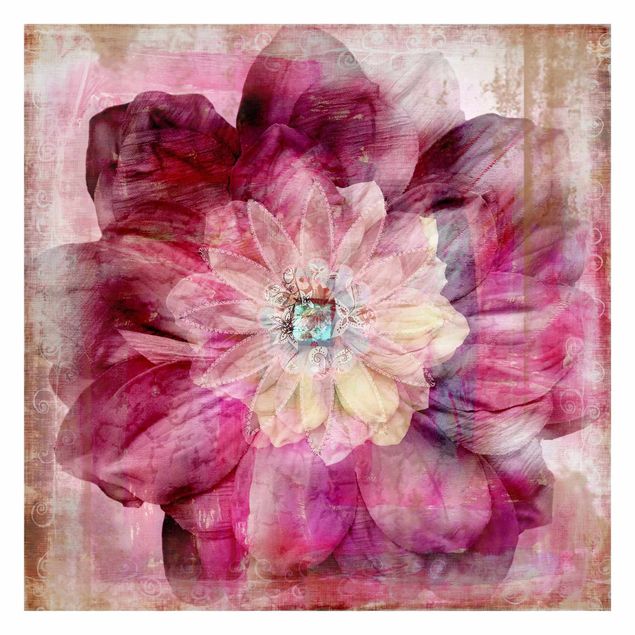 Papier peint - Grunge Flower
