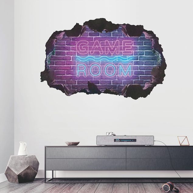 Sticker mural - Neon Text Game Room