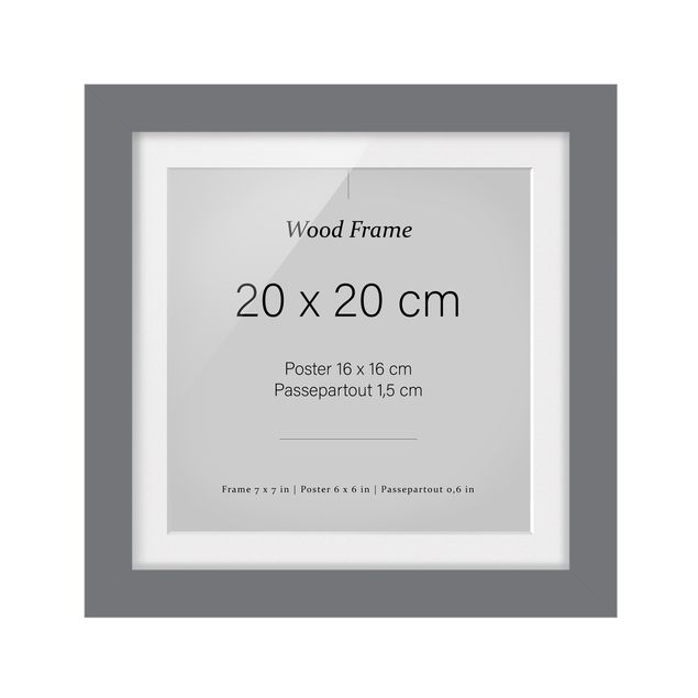 Cadre - Picture Frames Grey Square 1: 1