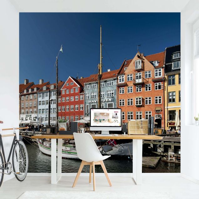 Papier peint ville Port à Copenhague