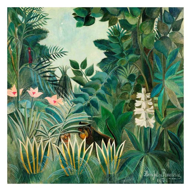 Papier peint panoramique Henri Rousseau - Jungle à l'équateur