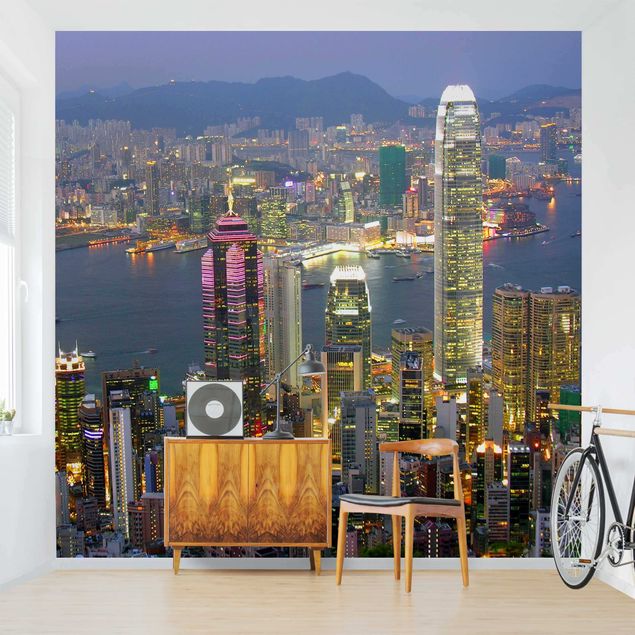 Tapisserie moderne Hong Kong Skyline