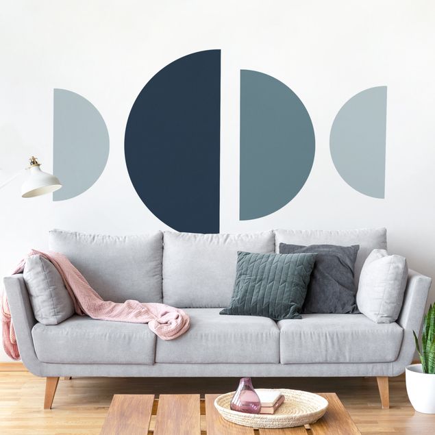 Sticker mural - Semicircle - Bluish Grey