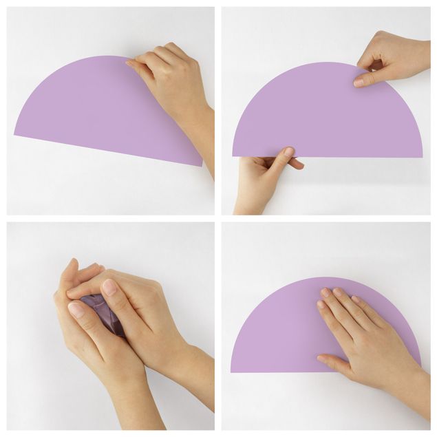 Sticker mural - Semicircle - Purple