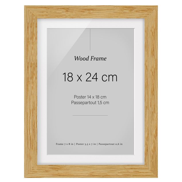 Cadre - Picture Frame Oak High-3: 4