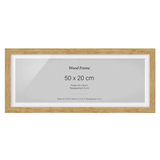 Cadre - Picture Frames Oak Panoramic Cross