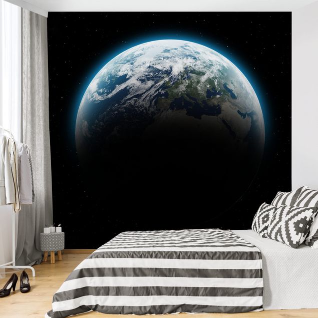 Papier peint moderne Illuminated Planet Earth