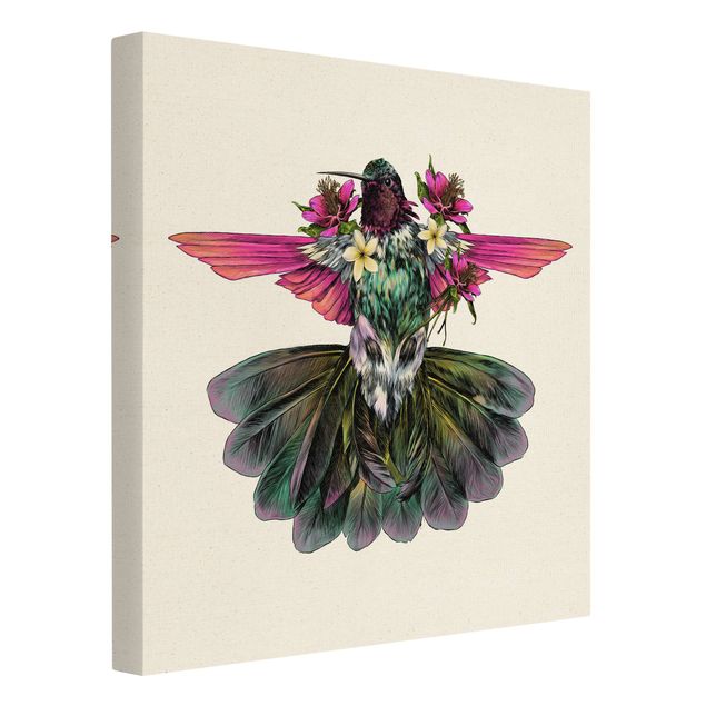 Tableaux muraux Illustration Colibri Floral