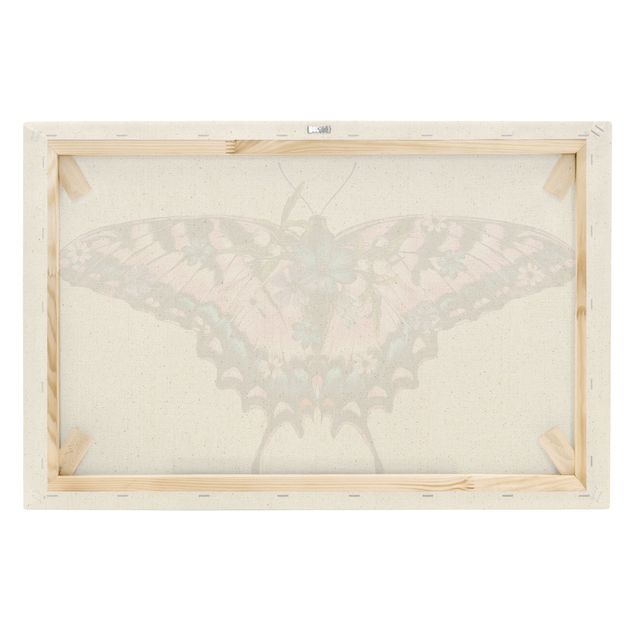 Tableau décoration Illustration -  Papillon machaon floral