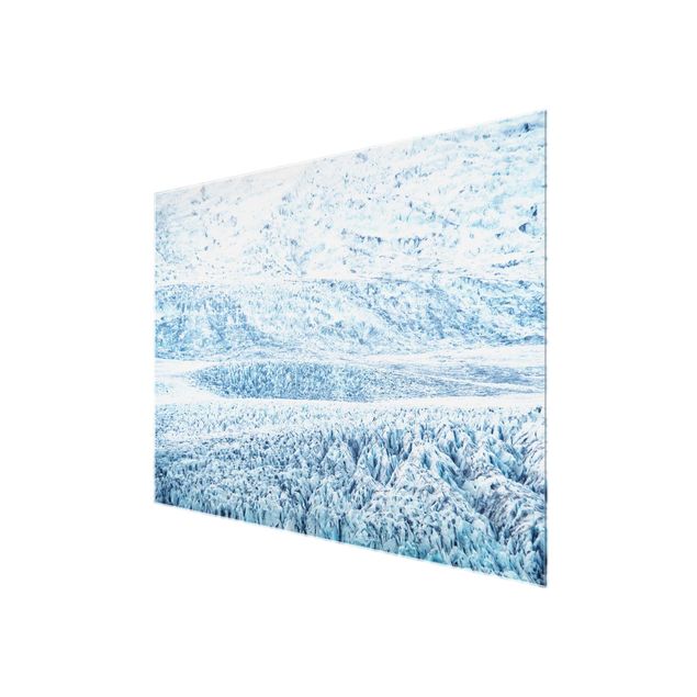 Tableau deco bleu Motif de Glacier Islandais
