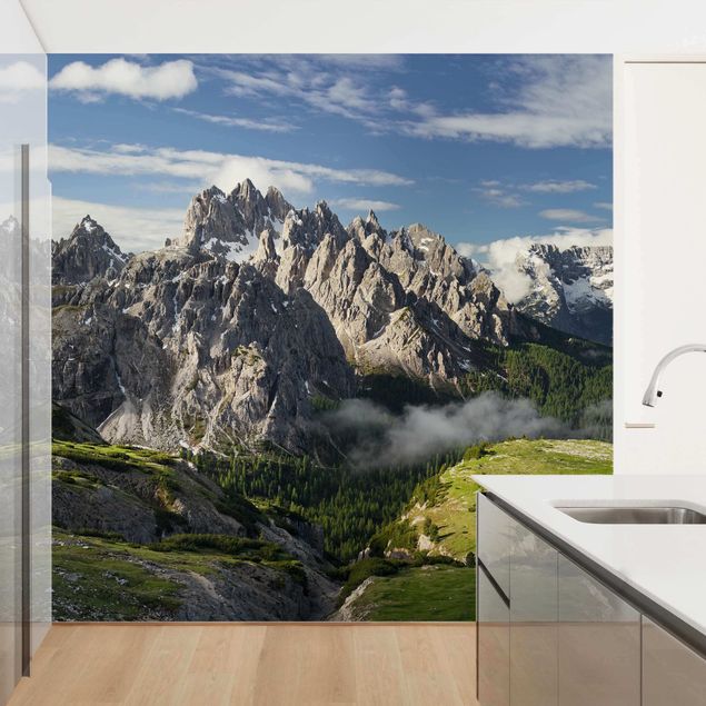 Papier peint panoramique paysage Alpes italiennes