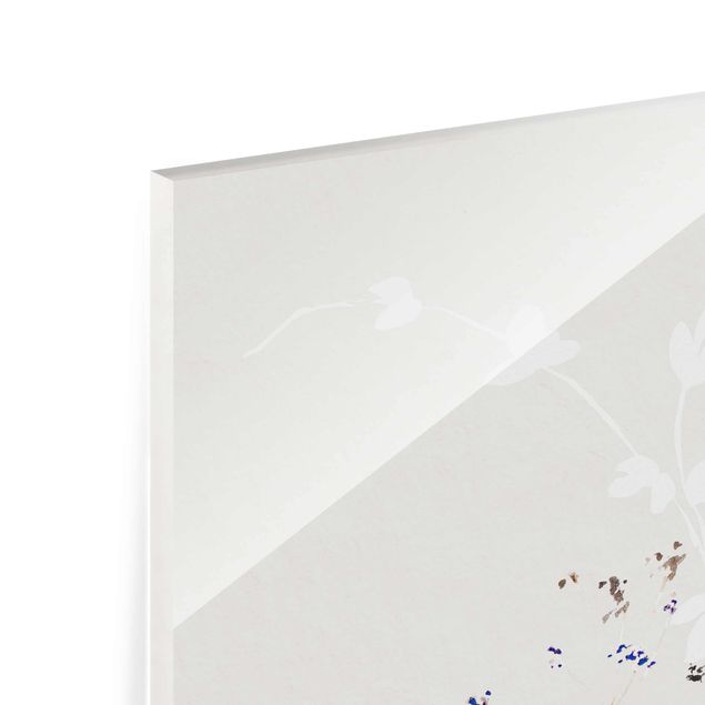 Glass print - Japanese Ikebana