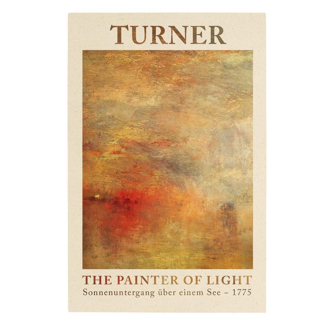 Tableaux reproductions Joseph Mallord William Turner - Coucher de soleil au lac - Édition musée