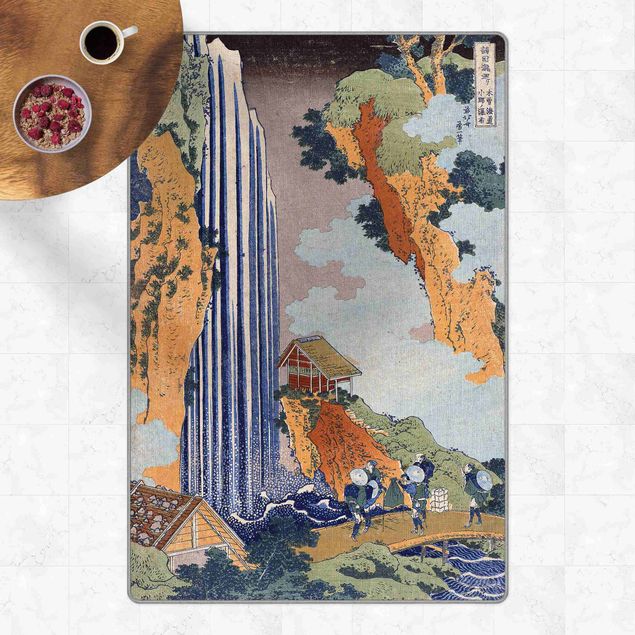 tapis modernes Katsushika Hokusai - Ono Waterfall